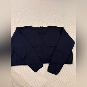 Brandy Melville Navy Off the Shoulder Women's Top